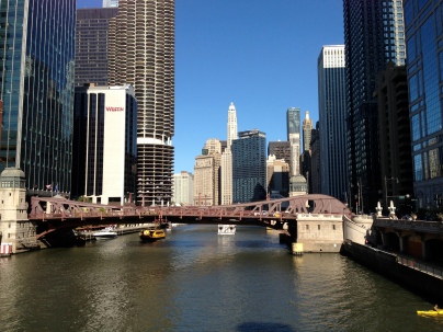 Chicago River! Only slightly polluted... but beautiful nonetheless!